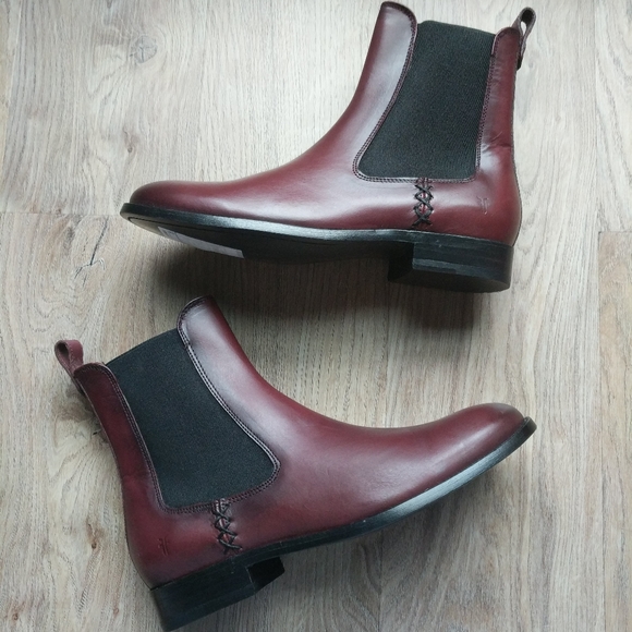 frye women's melissa leather chelsea booties